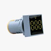 Ceyone AD16-22FSV AC Voltmeter Display Sqaure Yellow 22mm (AC60-500 V) Q12 C5