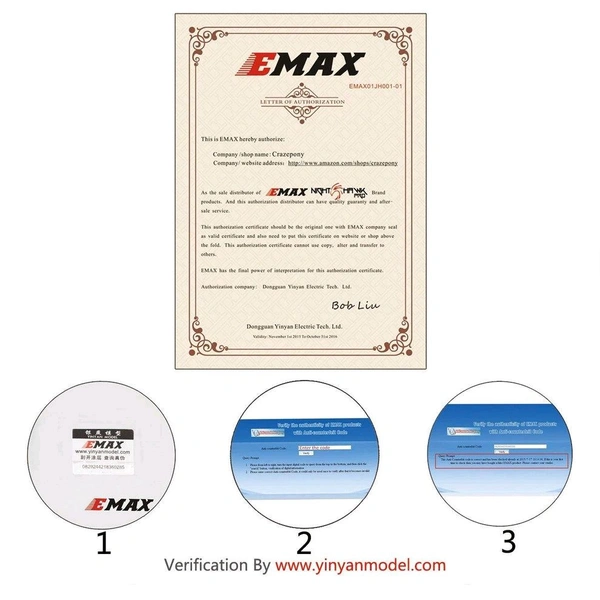Emax MT2213 920kva Brushless Motor with 1045 Propeller (1 pair) C7 B6