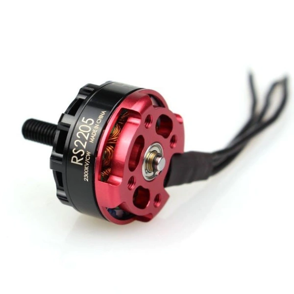 RS2205 2300KV Brushless DC Motor for FPV Racing Drone Black Cap (CW Motor Rotation) - RS2873/RS4665 C7 B6