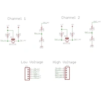 2 Channel Logic Level Converter (I2C, UART, 5V-3.3V) C6 B4