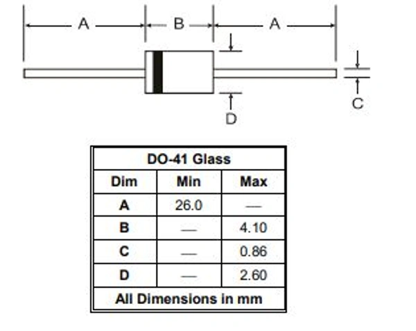 1N4740A 10V - Zener Diode Q1 C6