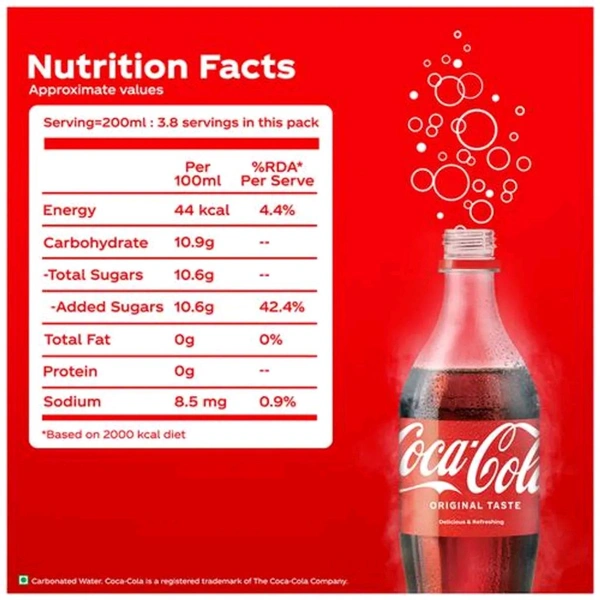 Coca Cola Soft Drink 750 Ml - 750 Ml