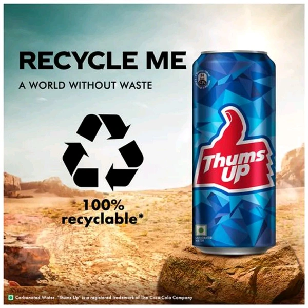 Thums Up Soft Drink Can 300 Ml - 300 Ml×3
