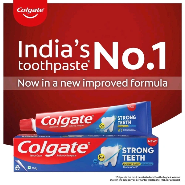 Colgate Strong Teeth Anticavity Toothpaste - 150 Grams