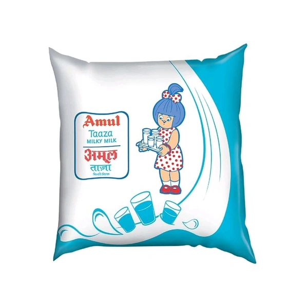 Amul Taaza Toned Fresh Milk 500 Ml - 500 Ml