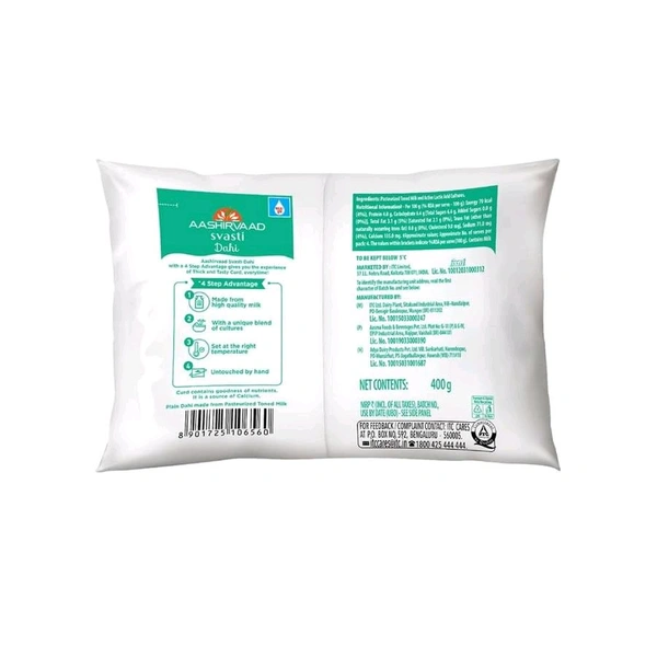 Ashirbad Aashirvaad Svasti Curd 400 Gm - 400 Grams