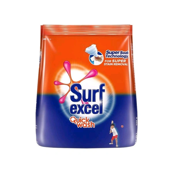 Surf Excel Quick Wash Detergent Powder - 500 Grams