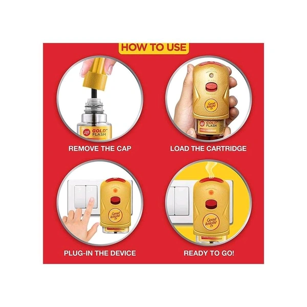 Good Knight Gold Flash Mosquito Repellent Refill - Pack of 2 - 2× 45 Ml