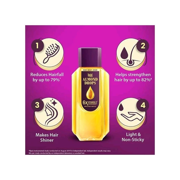 Bajaj Drops Almond Hair Oil - 190 Ml