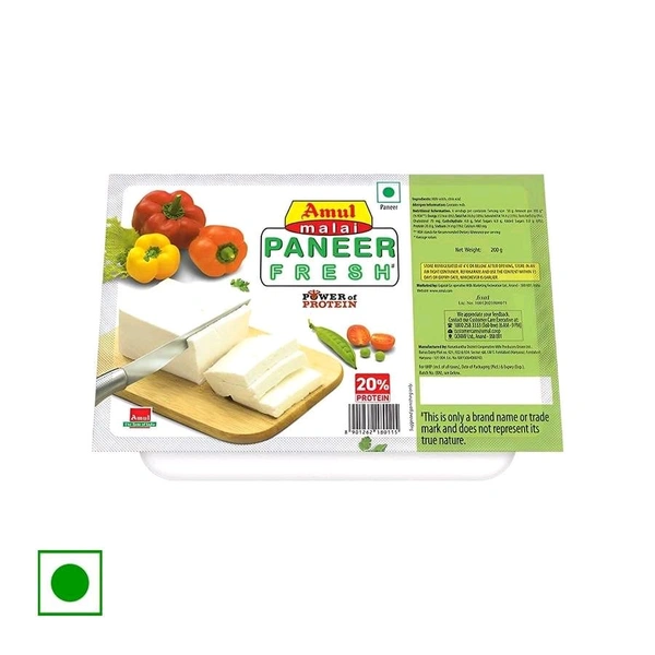 Amul Fresh Malai Paneer 200 Gm - 200 Gm×3