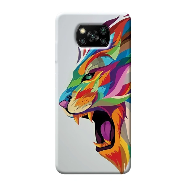 Colorful Lion -Printed Case - Plastics