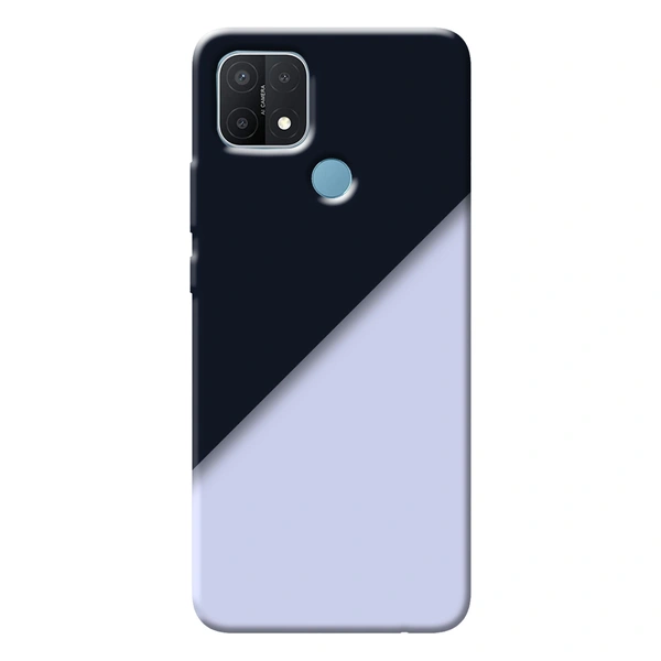 White &  Blue Colored Case -Printed Case - Plastics