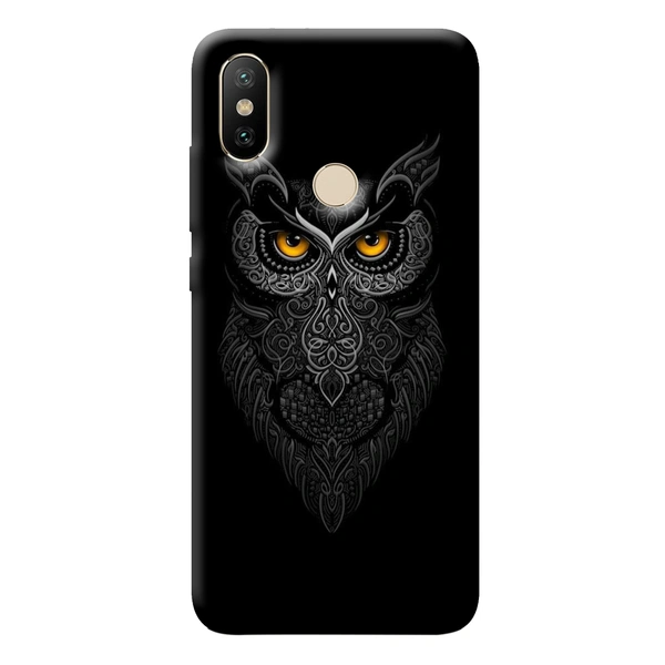 Black Owl -Printed Case - Plastics