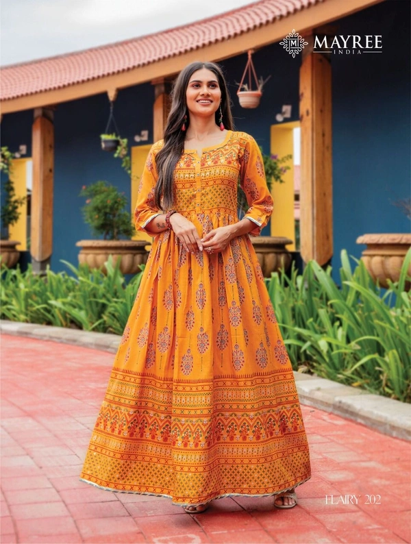 Amara Fashions Mayree Long Gown Mayree Kurtis - L