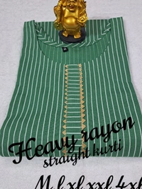 Amara Fashions Cotton Kurtis Heavy Cotton Straight Kurti - Meroon, M