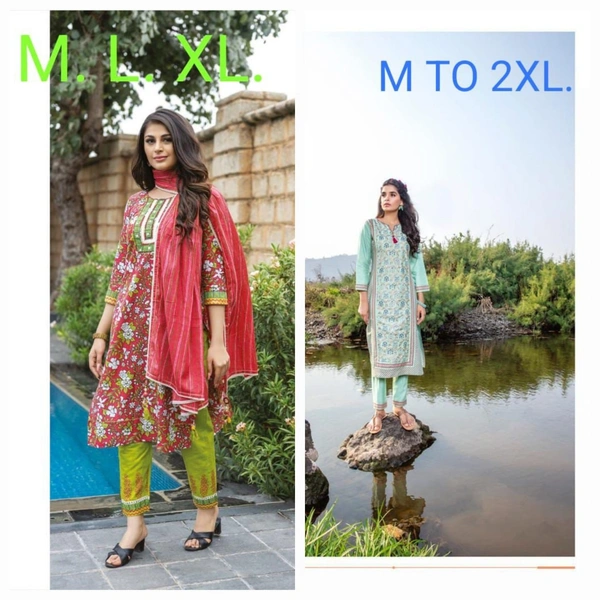 Kiana @ Amara Fashions Kiana Combo Kurti Set and Salwar Sets - XL
