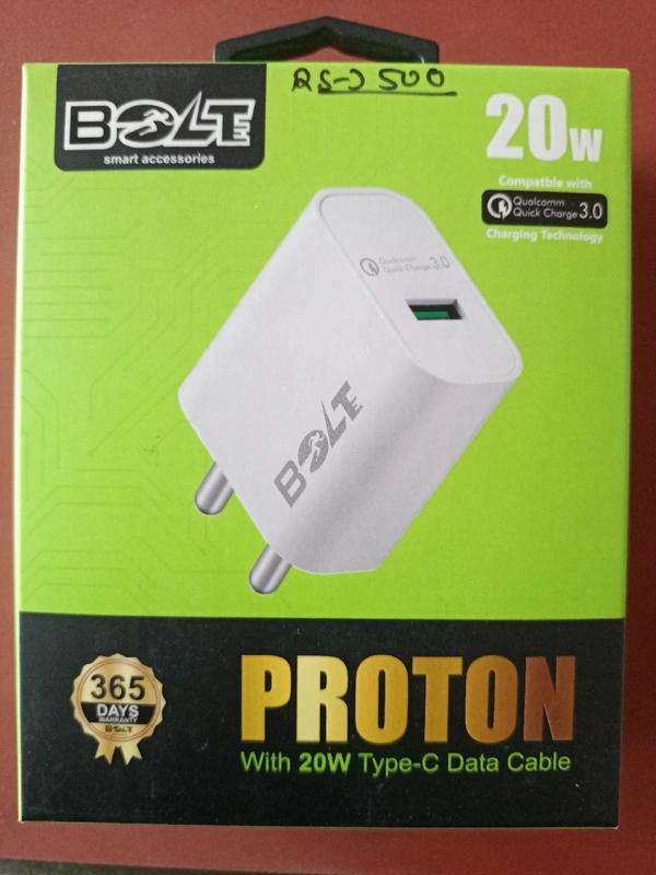 BOLT 20W TYPE-C TRAVEL CHARGER