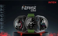 INTEX Intex FitRist Active Smart calling SpO2 Watch - Black 