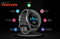INTEX Intex FitRist Active Smart calling SpO2 Watch - Black 