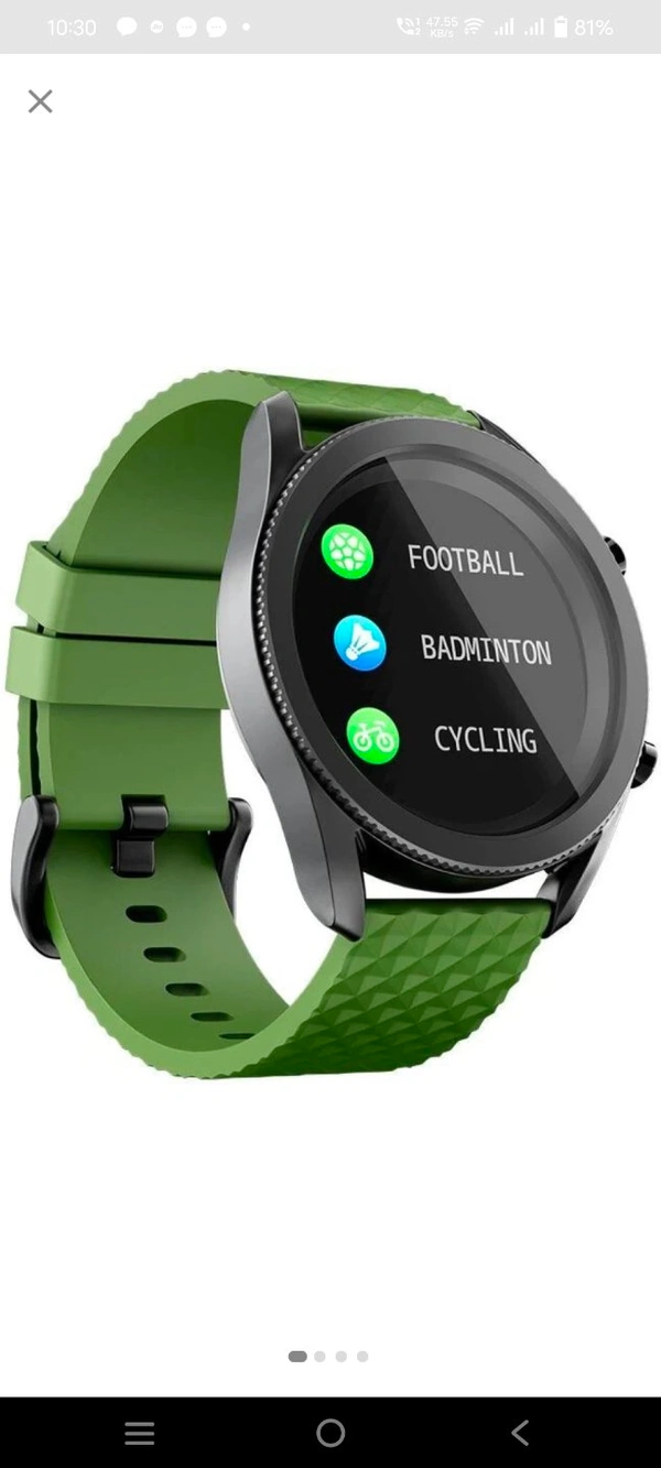 INTEX Intex FitRist Active Smart calling SpO2 Watch - MILITARY GREEN