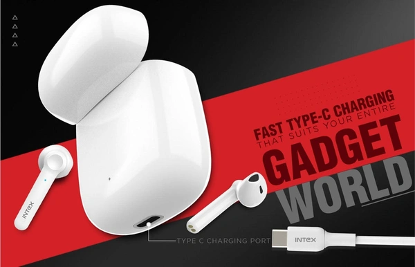 INTEX Air Studs Amaze Wireless Earbuds - ELEGANT WHITE