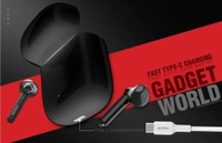 INTEX Air Studs Amaze Wireless Earbuds - DEVIL BLACK