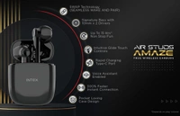 INTEX Air Studs Amaze Wireless Earbuds - DEVIL BLACK