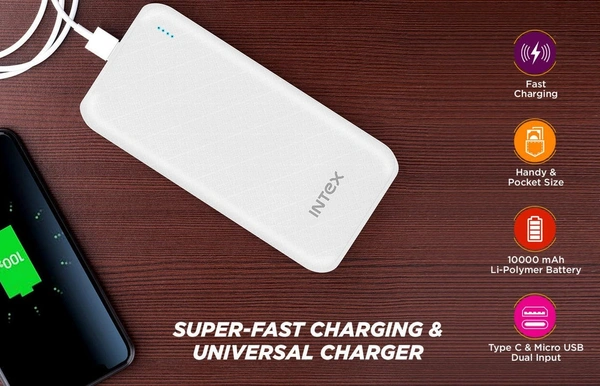 INTEX Intex Strong ACE 10K Poly 10000mAh - Royal White