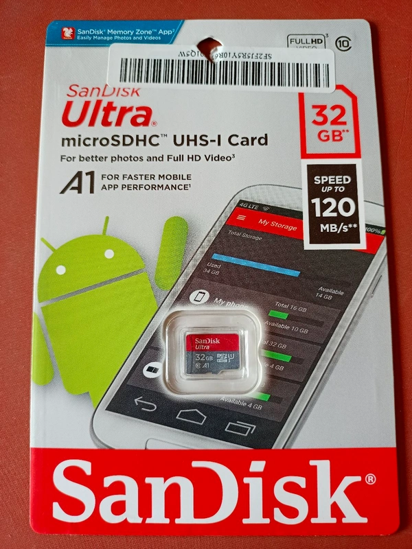 SanDisk  Sandisk Ultra 32GB MicroSD Card