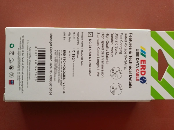 ERD TYPE-C USB DATA CABLE