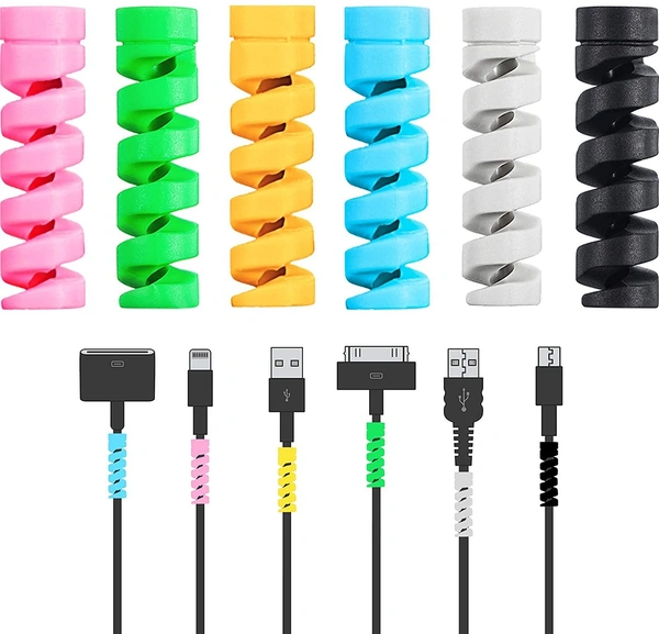 IRONFIX Cable Protector Data Cable Saver Charging Cord Protective Cable Cover (4pc)