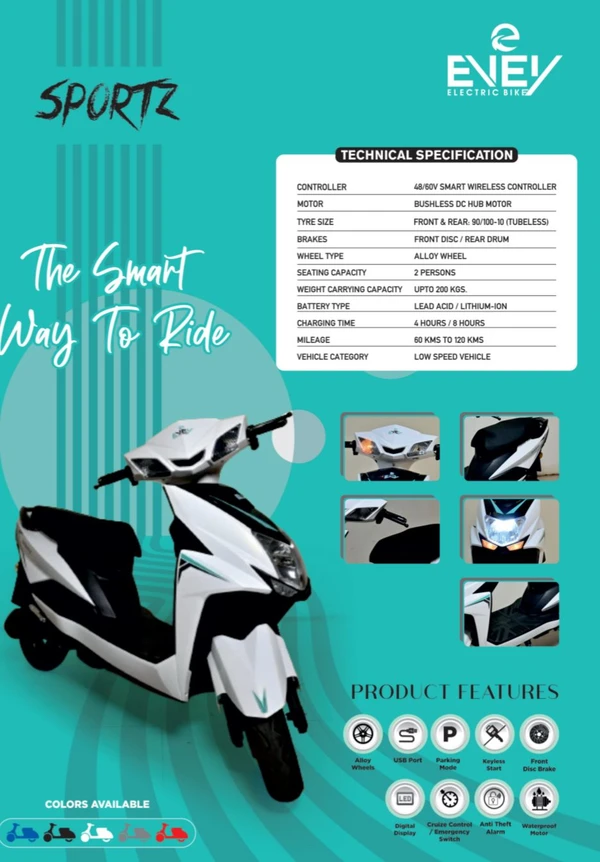 Electric Scooty Sport Z C-green