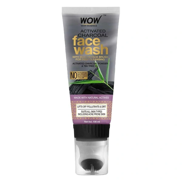 Wow Skin Activated Charcoal Face Wash 100gm