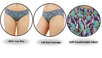 Ladyland women panties Multicolor Pack of 3 - 4XL, 100, Multicolor