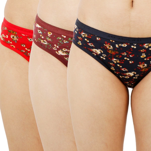 Ladyland Hipster women panty Pack of 3 - S, 100, Multicolor