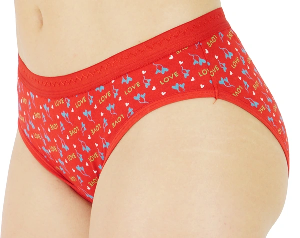 Ladyland women Hipster Panty Pack of 3 - S, 100, Multi