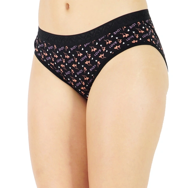 Ladyland women Hipster Panty Pack of 3 - S, 100, Multi