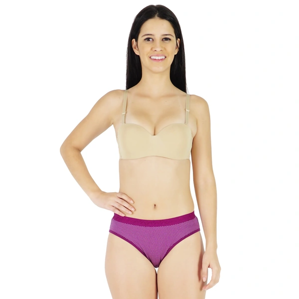 Ladyland Women   panty Pack of  6  Combo - M, 100, Multi