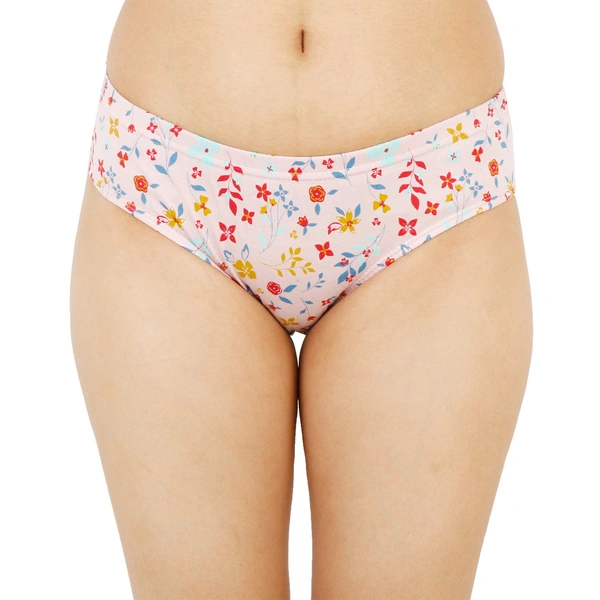 Ladyland  Women Hipster Inner elastic Panty  Pack of 3 - M, 100, Multi
