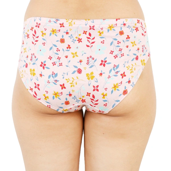 Ladyland  Women Hipster Inner elastic Panty  Pack of 3 - M, 100, Multi