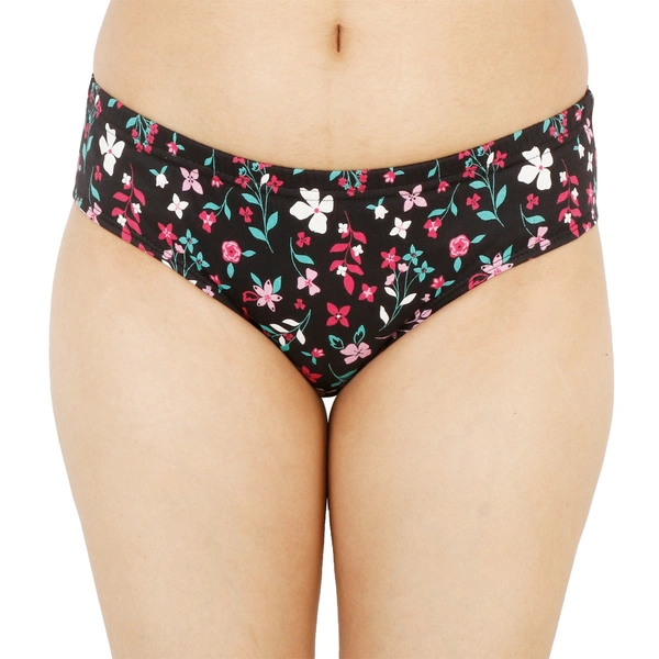 Ladyland  Women Hipster Inner elastic Panty  Pack of 3 - M, 100, Multi