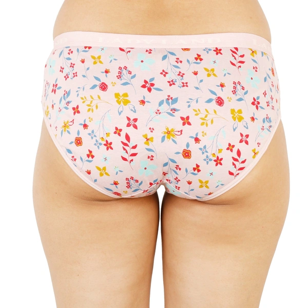 Ladyland Outer Elastic Women Hipster Panty Pack of 3 - 3XL, 100, Multi