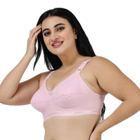 Ladyland Women T-Shirt Non Padded Bra - 32C, 100, Pink
