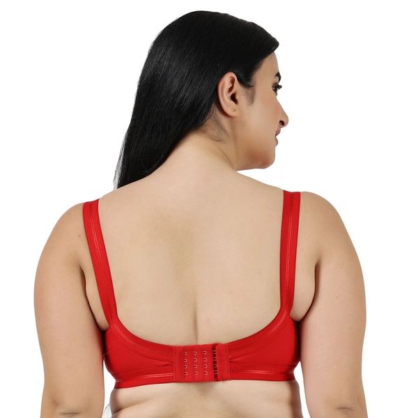 Ladyland Women T-Shirt Non Padded Bra - 44C, Red