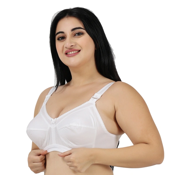 Ladyland Women T-Shirt Non Padded Bra - 32C, White