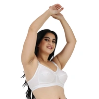 Ladyland Women T-Shirt Non Padded Bra - 34C, White