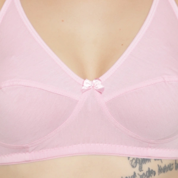 Ladyland Bra & Panty Set Solid Color Lingerie Set - 32B, 100, Pink