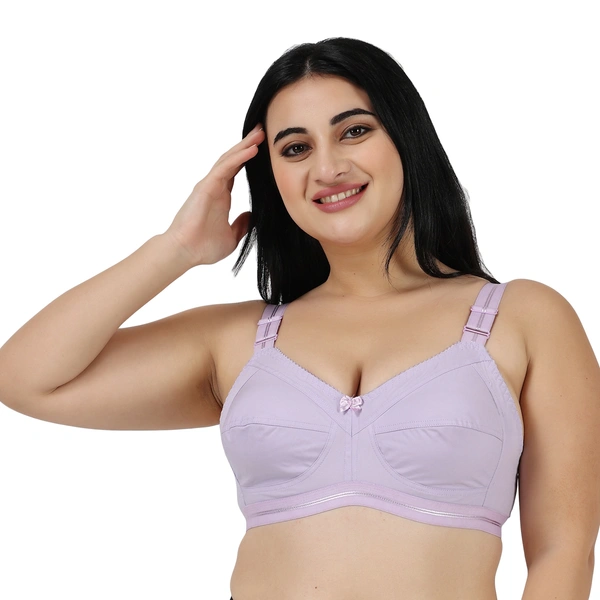 Ladyland Women T-Shirt Non Padded Bra - 34C, Purple