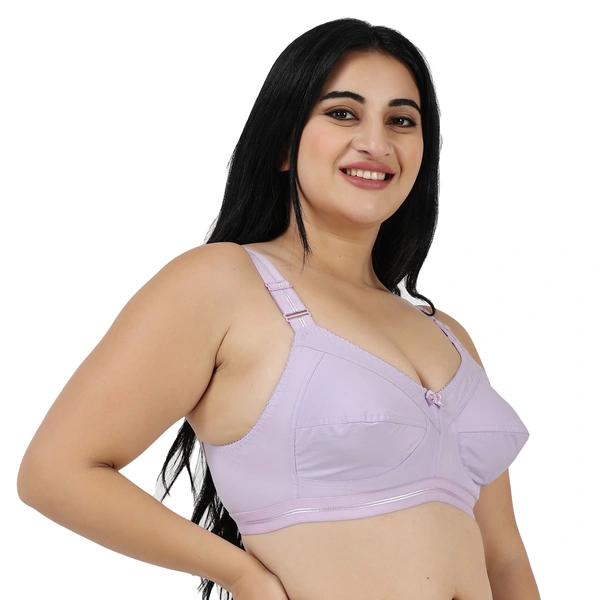 Ladyland Women T-Shirt Non Padded Bra - 44C, Purple