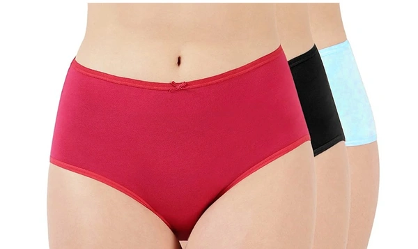 Ladyland Full Coverage Hipster Solid Panty - 4XL, 100, Multicolor